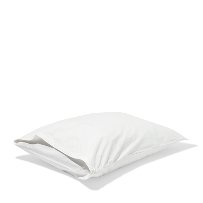 Taie d'oreiller en percale de coton - Blanc Craie