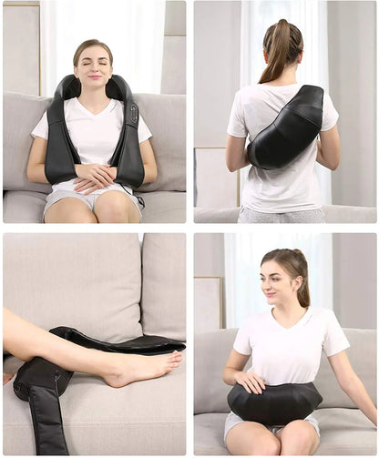 Masseur shiatsu NAIPO, pour le cou et l'épaule, chaleur infrarouge, filaire - modèle le plus récent