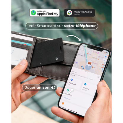Carte de Localisation Helvora™ FindCard – Compatible Apple & Android