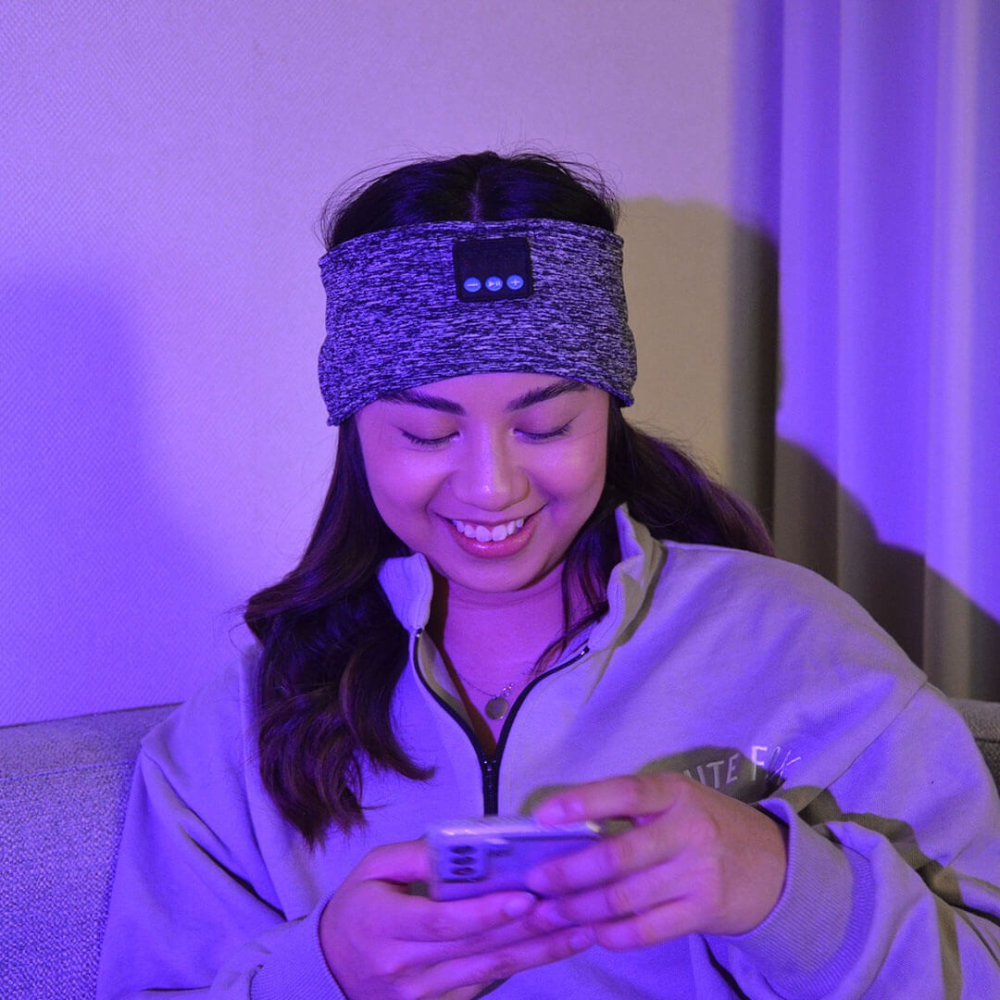 Bandeau Audio de Sommeil Helvora DreamBand – Écouteurs Bluetooth Ultra Confort