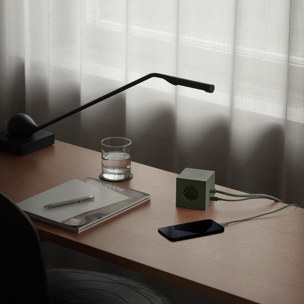 Multiprise Helvora USB-C – 3 Prises & Double Port USB-C 30 W