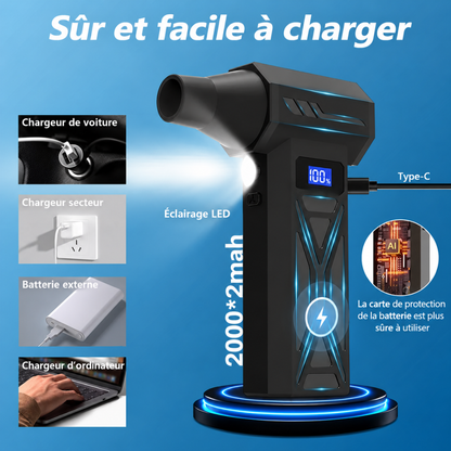 Souffleur Turbo Helvora AirBlast P70 – 4 Vitesses & Sans Fil