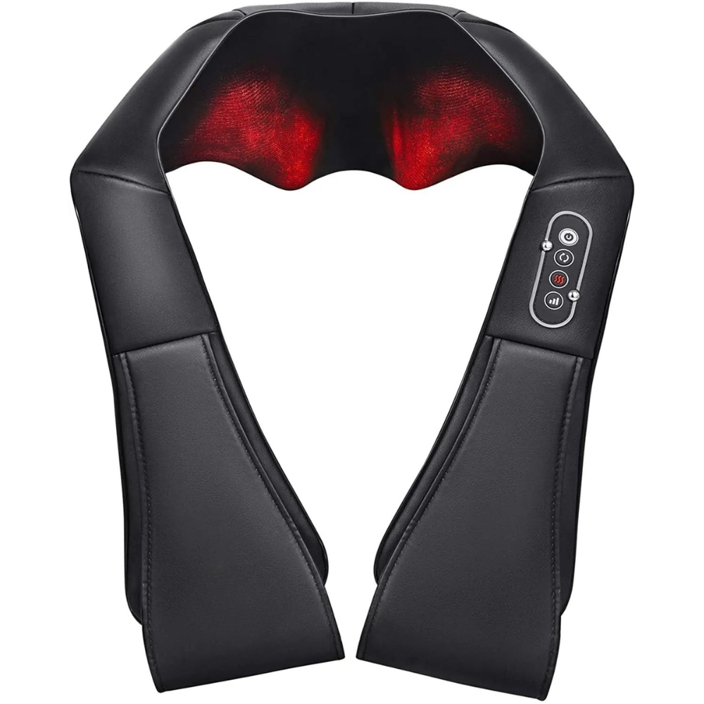Masseur Shiatsu Helvora™ RelaxPro – Chauffant pour Nuque, Dos & Corps