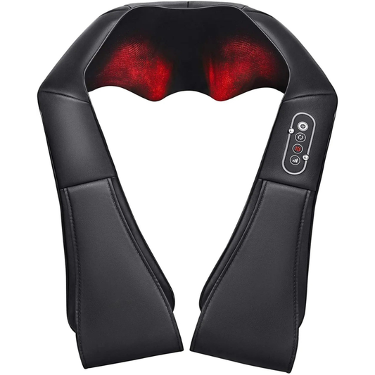 Masseur Shiatsu Helvora™ RelaxPro – Chauffant pour Nuque, Dos & Corps