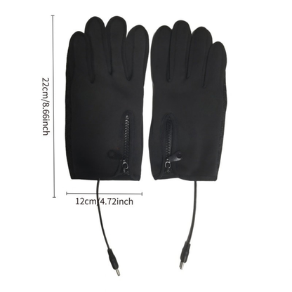 Gants Chauffants Helvora HeatRide – USB, Imperméables & Compatibles Écran Tactile