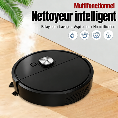Aspirateur Robot Helvora CleanBot 3 – Nettoyage 3-en-1 & Format Compact