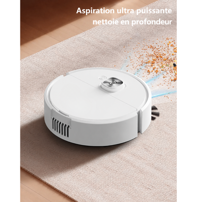 Aspirateur Robot Helvora CleanBot 3 – Nettoyage 3-en-1 & Format Compact