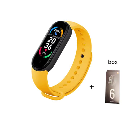 Montre Connectée Helvora FitM6 – Suivi d'Activité, Fréquence Cardiaque & Écran LED