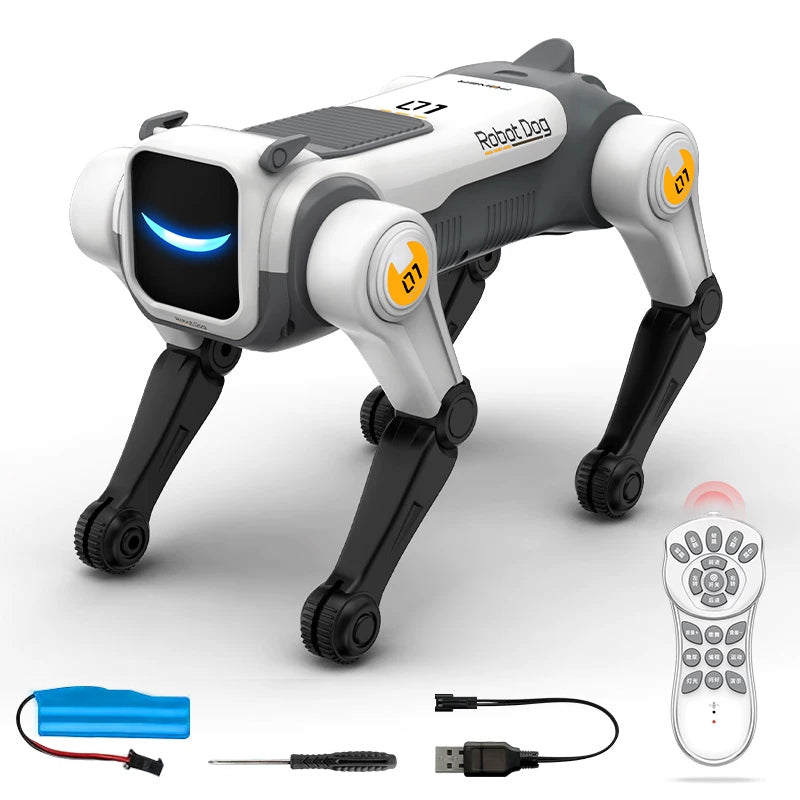Chien robot RC intelligent à commande vocale, programmable, chantant, dansant, acrobaties électroniques, robot chien bionique intelligent