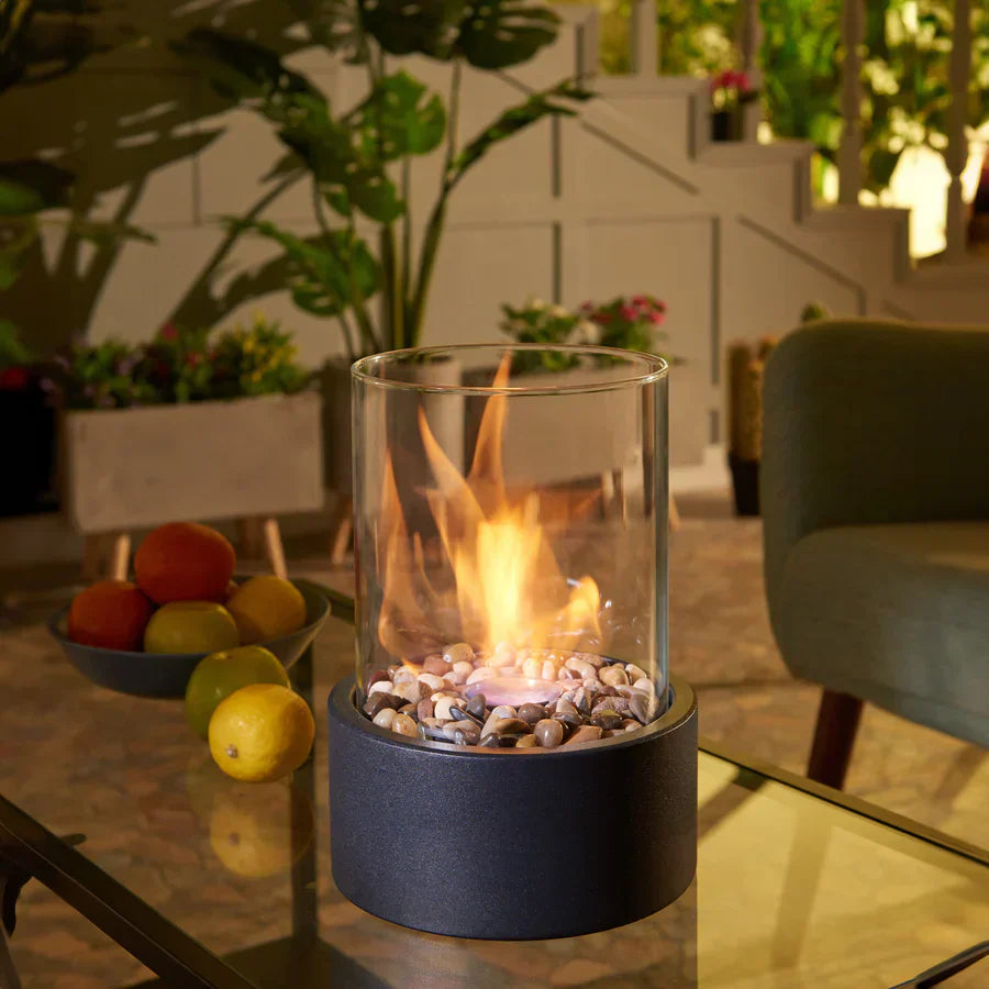 Ignora | Cheminée de Table au Bioéthanol – Élégance Moderne et Flamme Sans Fumée