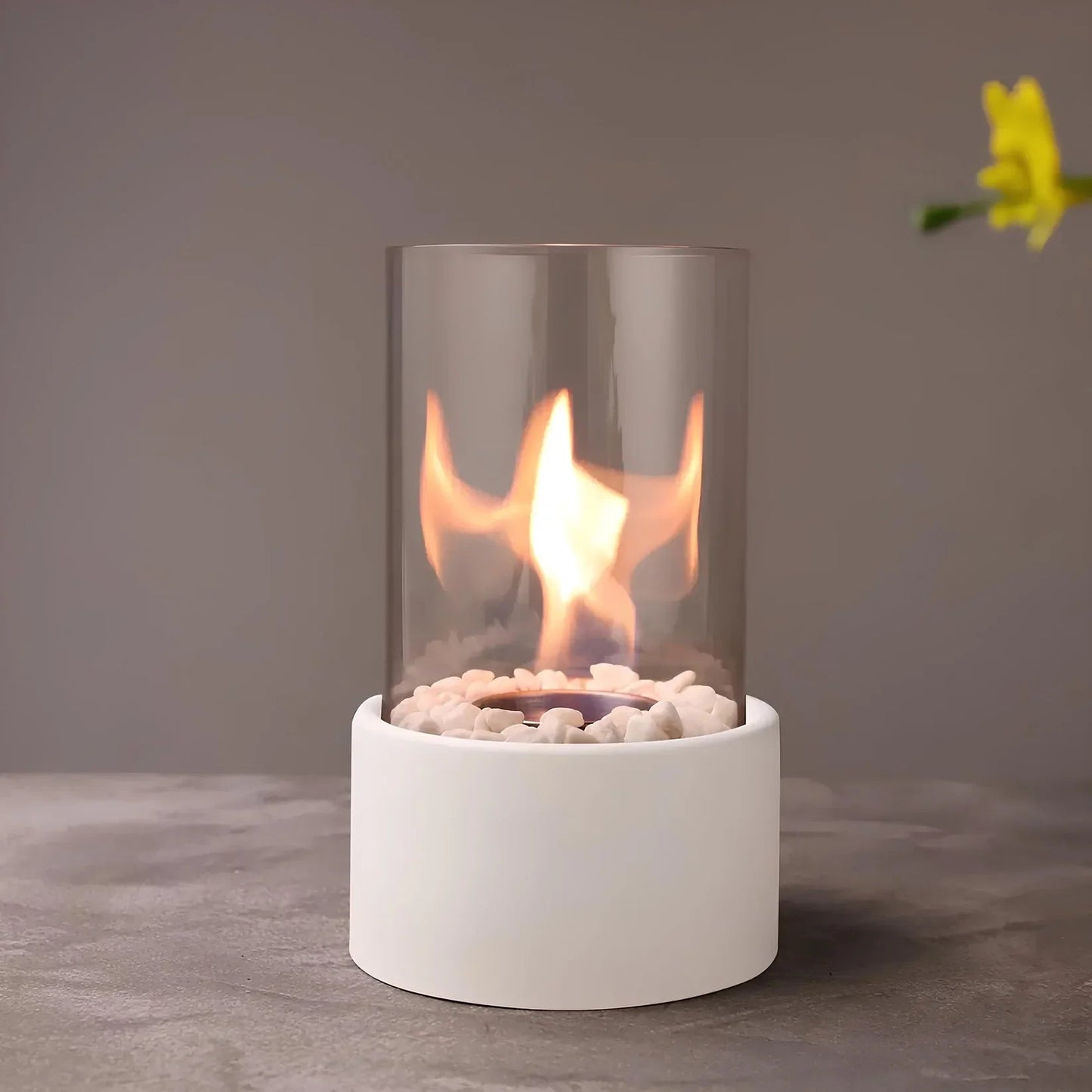 Ignora | Cheminée de Table au Bioéthanol – Élégance Moderne et Flamme Sans Fumée