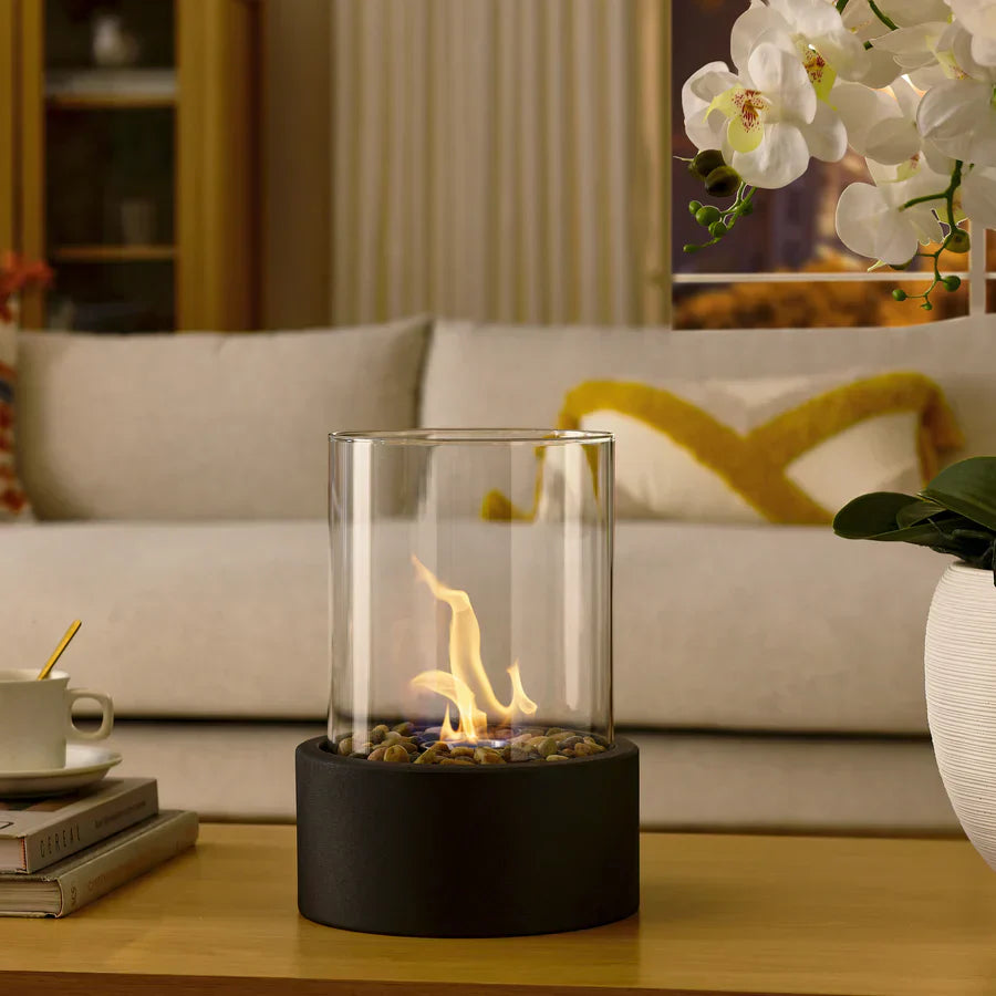 Ignora | Cheminée de Table au Bioéthanol – Élégance Moderne et Flamme Sans Fumée