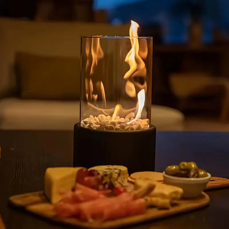 Ignora | Cheminée de Table au Bioéthanol – Élégance Moderne et Flamme Sans Fumée